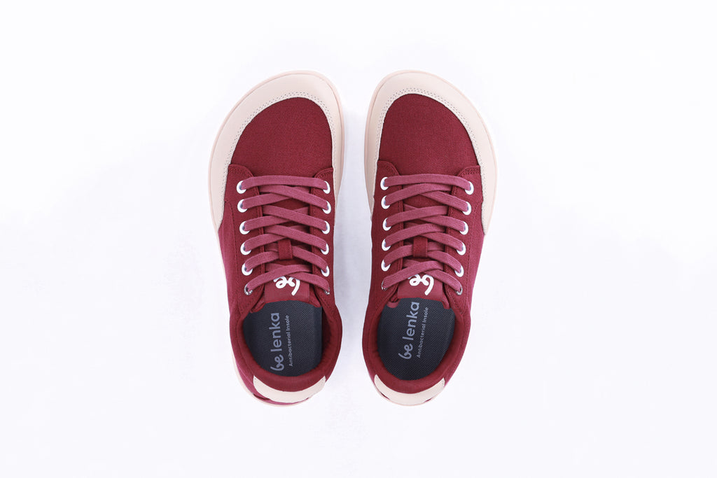 Barefoot zapatillas Be Lenka Rebound - Burgundy