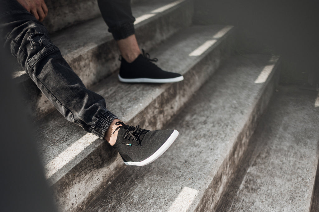 Barefoot zapatillas Be Lenka Stride - Black & White