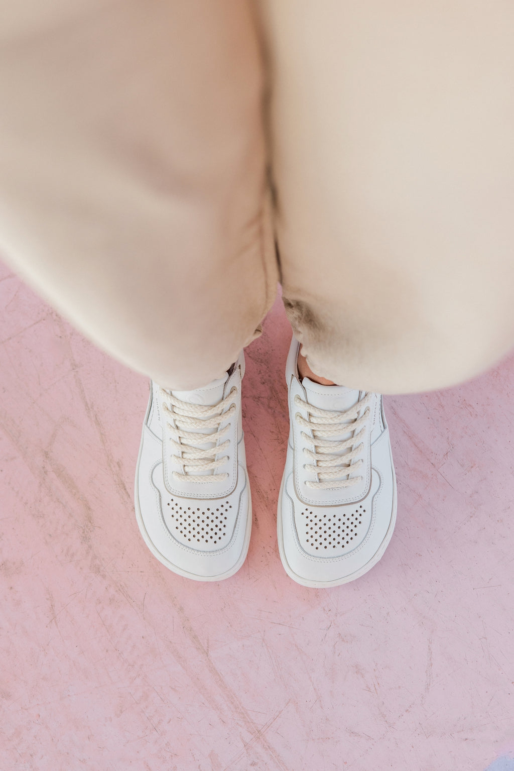 Shapen - Flowin White & Beige - Zapatillas barefoot