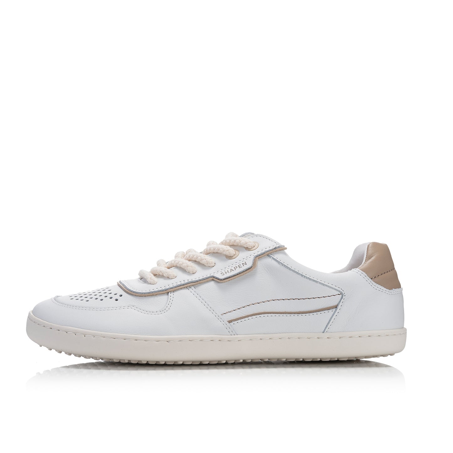 Shapen - Flowin White & Beige - Sneakers barefoot
