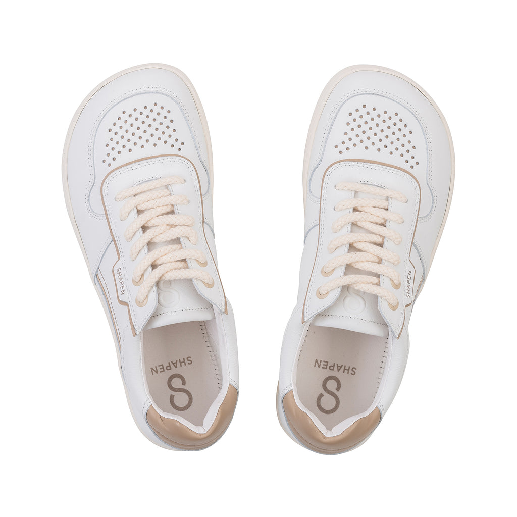Shapen - Flowin White & Beige - Zapatillas barefoot