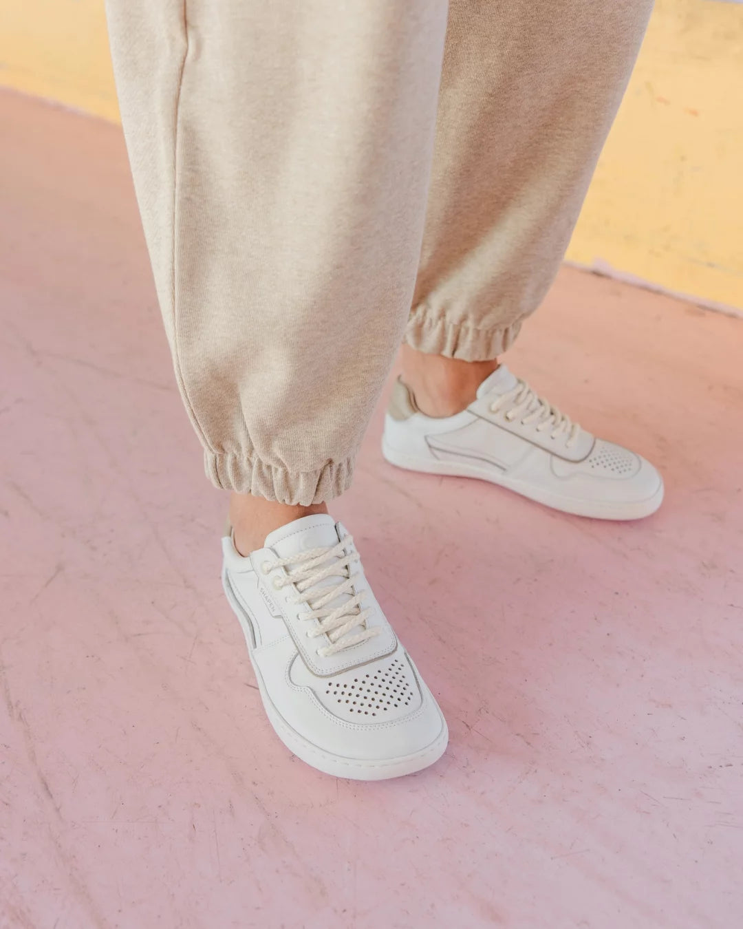 Shapen - Flowin White & Beige - Sneakers barefoot