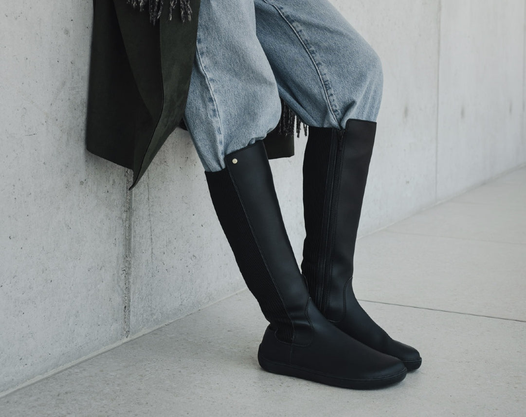 Be Lenka - Symphony Black - Botas altas barefoot