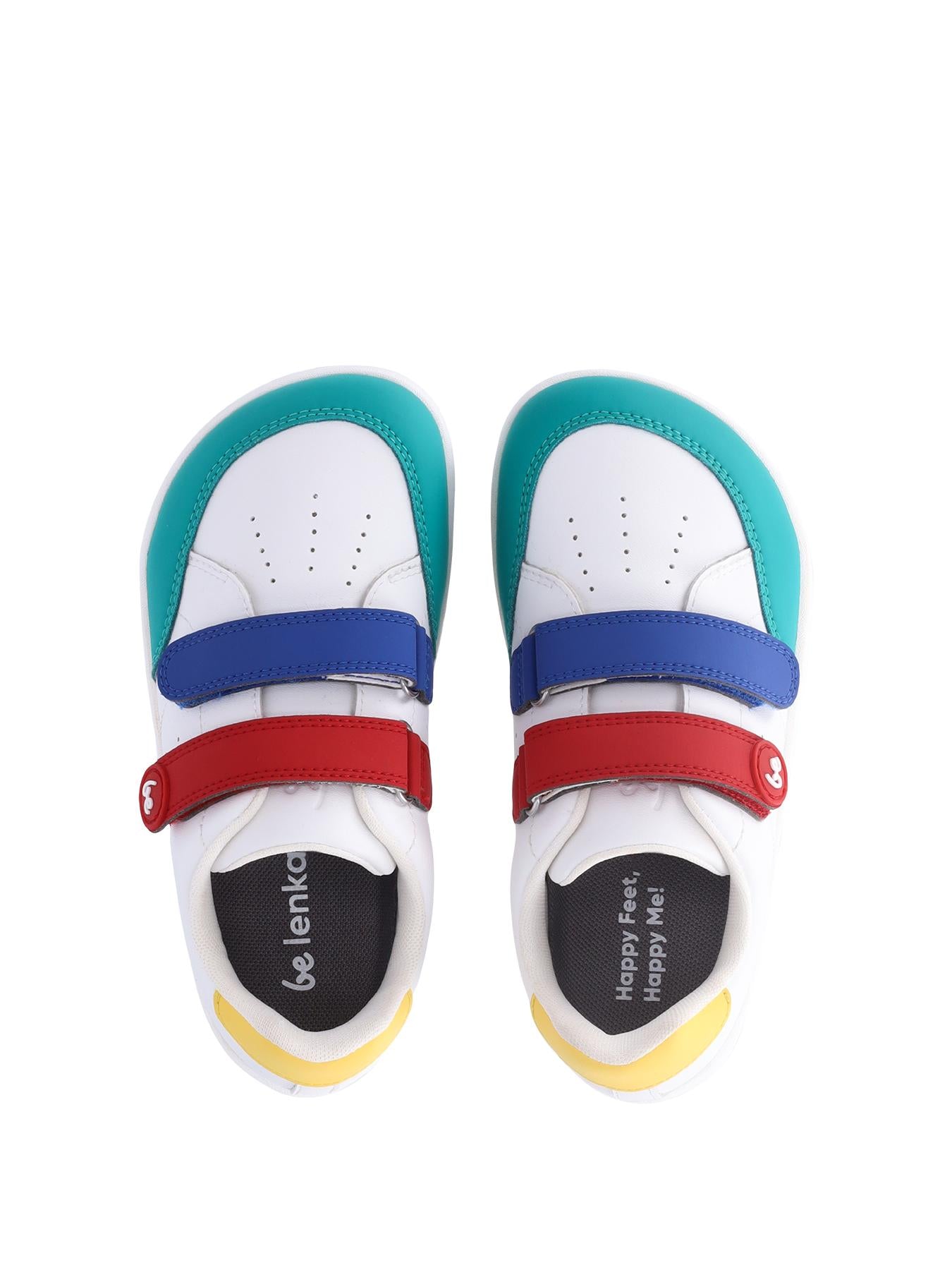 Be Lenka Kids - Energise White & Multicolour - Zapatillas barefoot - Cacles Barefoot