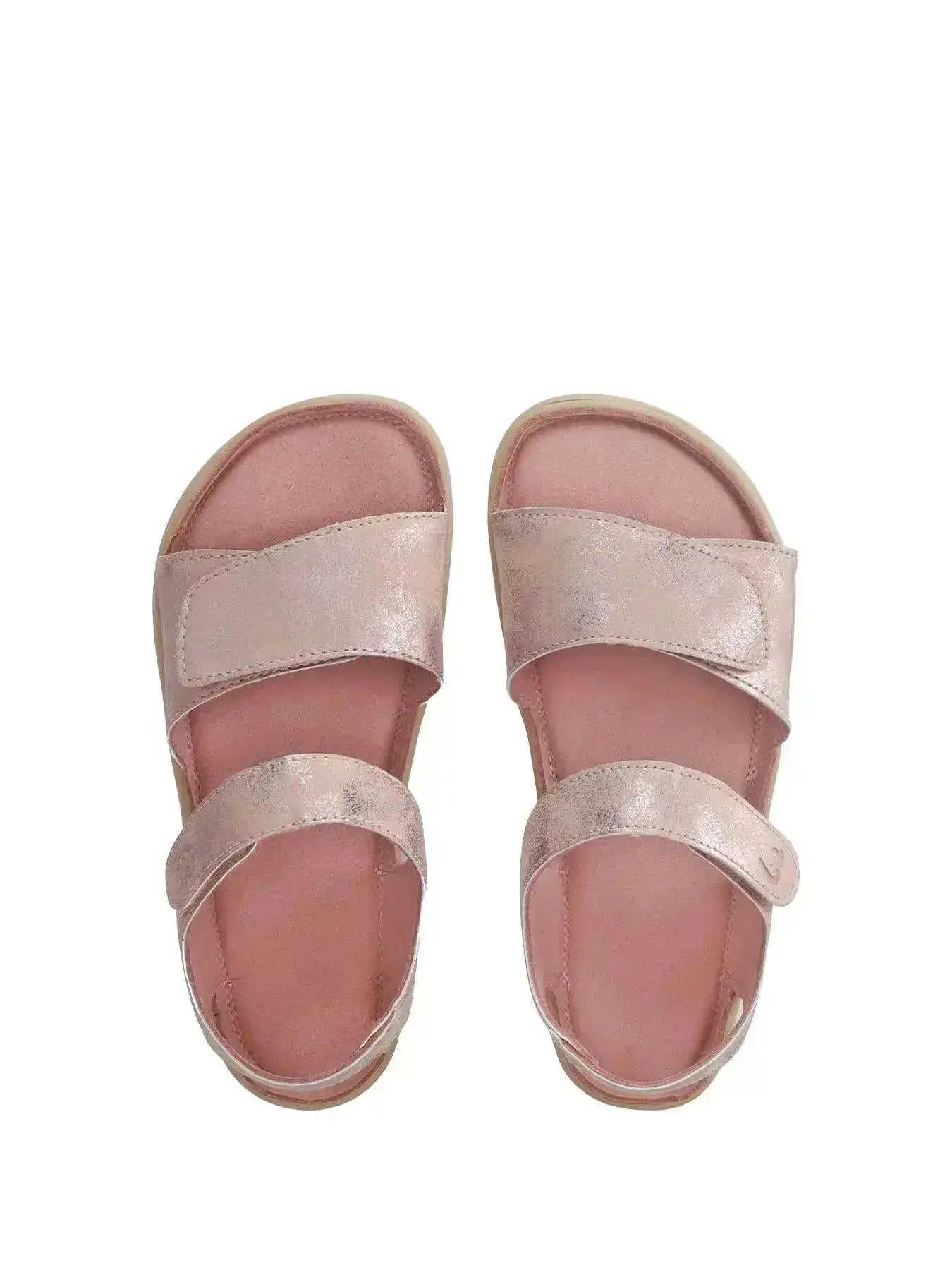 Be Lenka Kids - Miami Coral Sparkle - Sandalias minimalistas infantiles rosa
