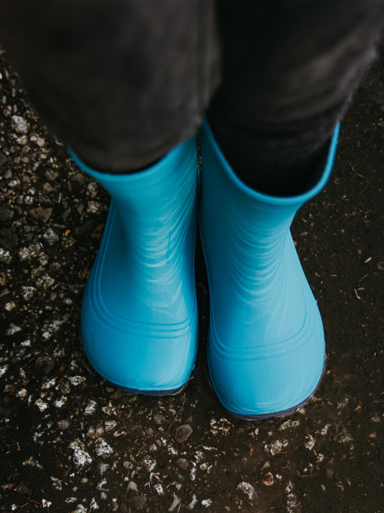 Be Lenka Kids - Pudds Aqua Blue - Botas de agua barefoot - Cacles Barefoot