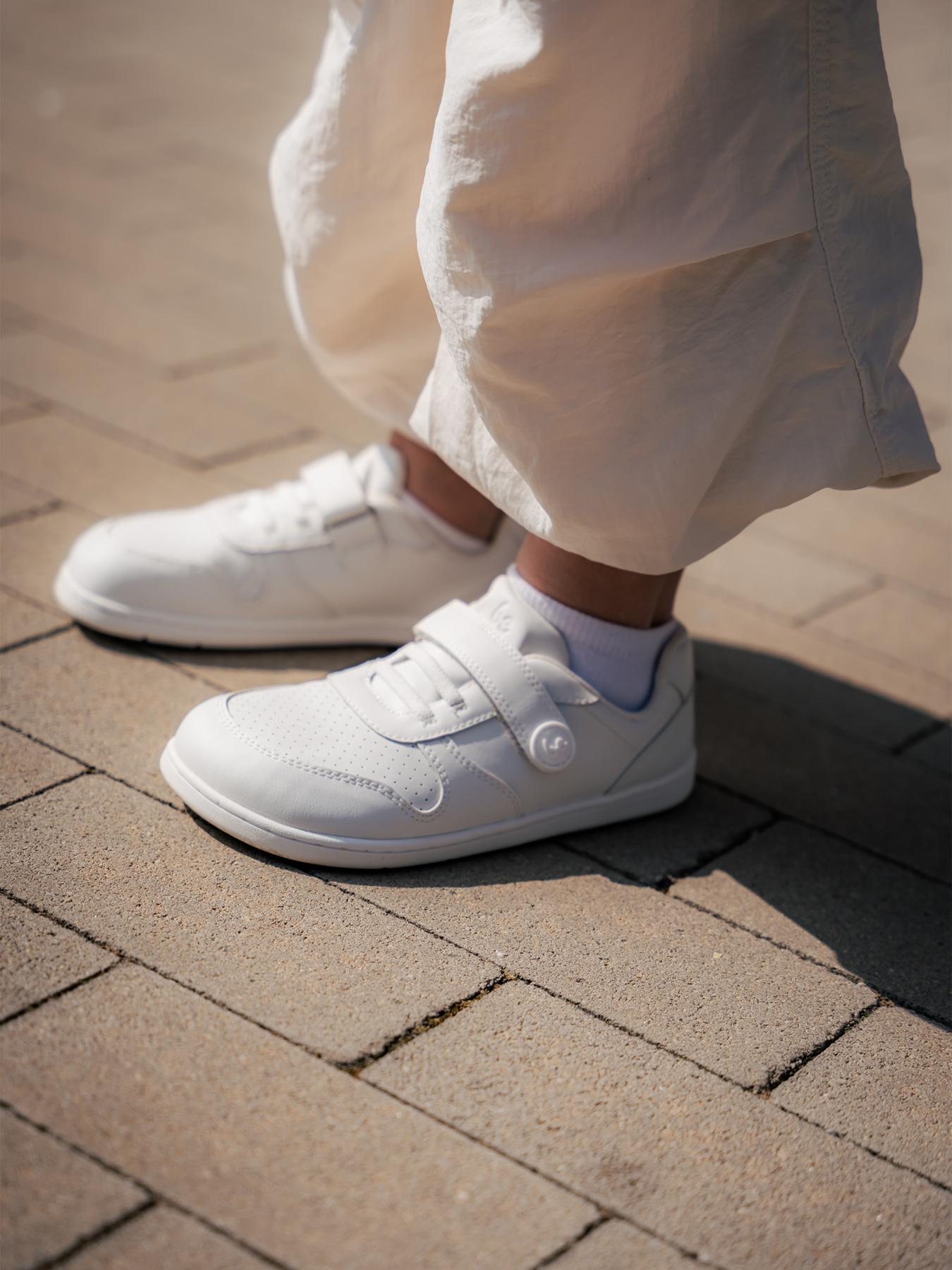 Be Lenka Kids - Scoot All White - Zapatillas Barefoot - Cacles Barefoot