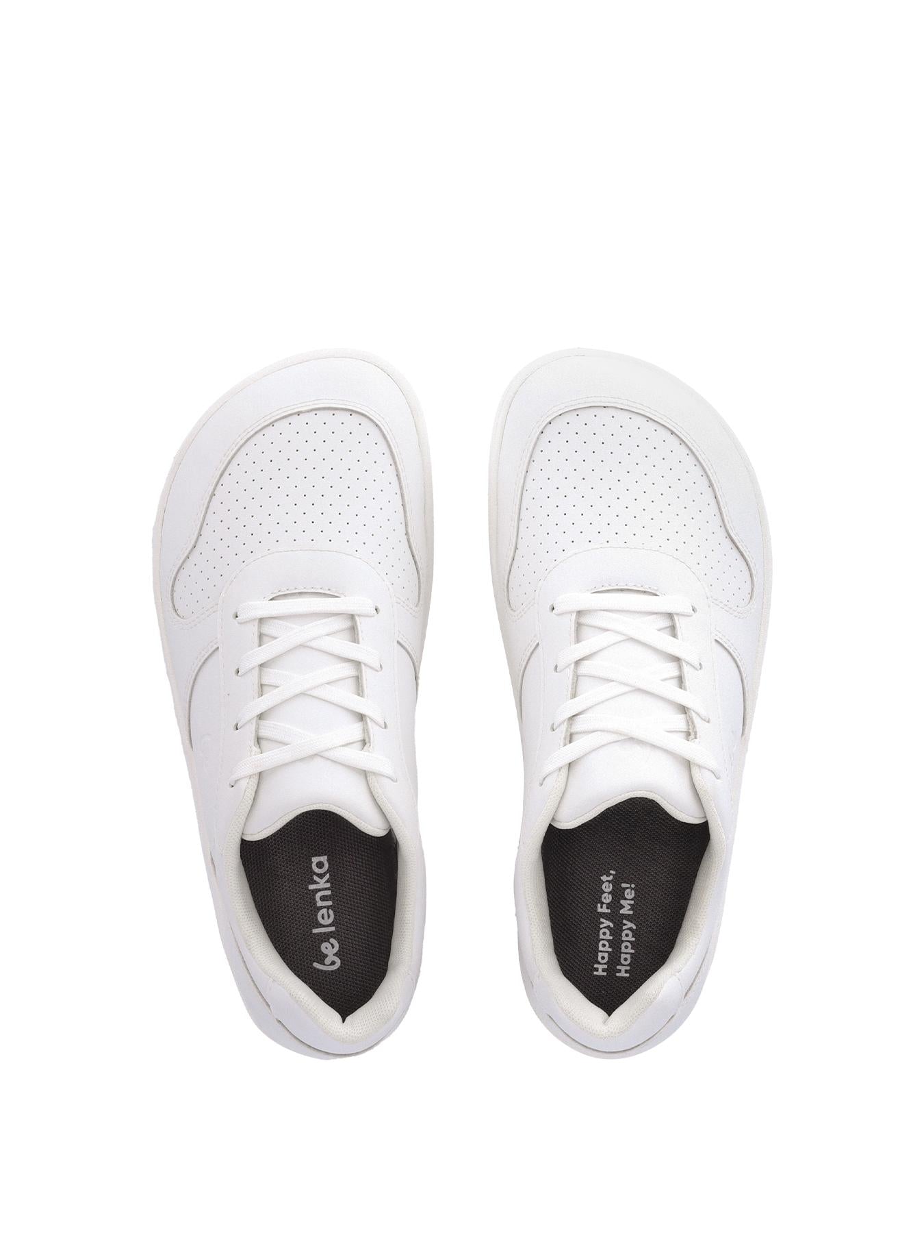 Be Lenka Kids - Scoot Junior All White - Zapatillas barefoot - Cacles Barefoot