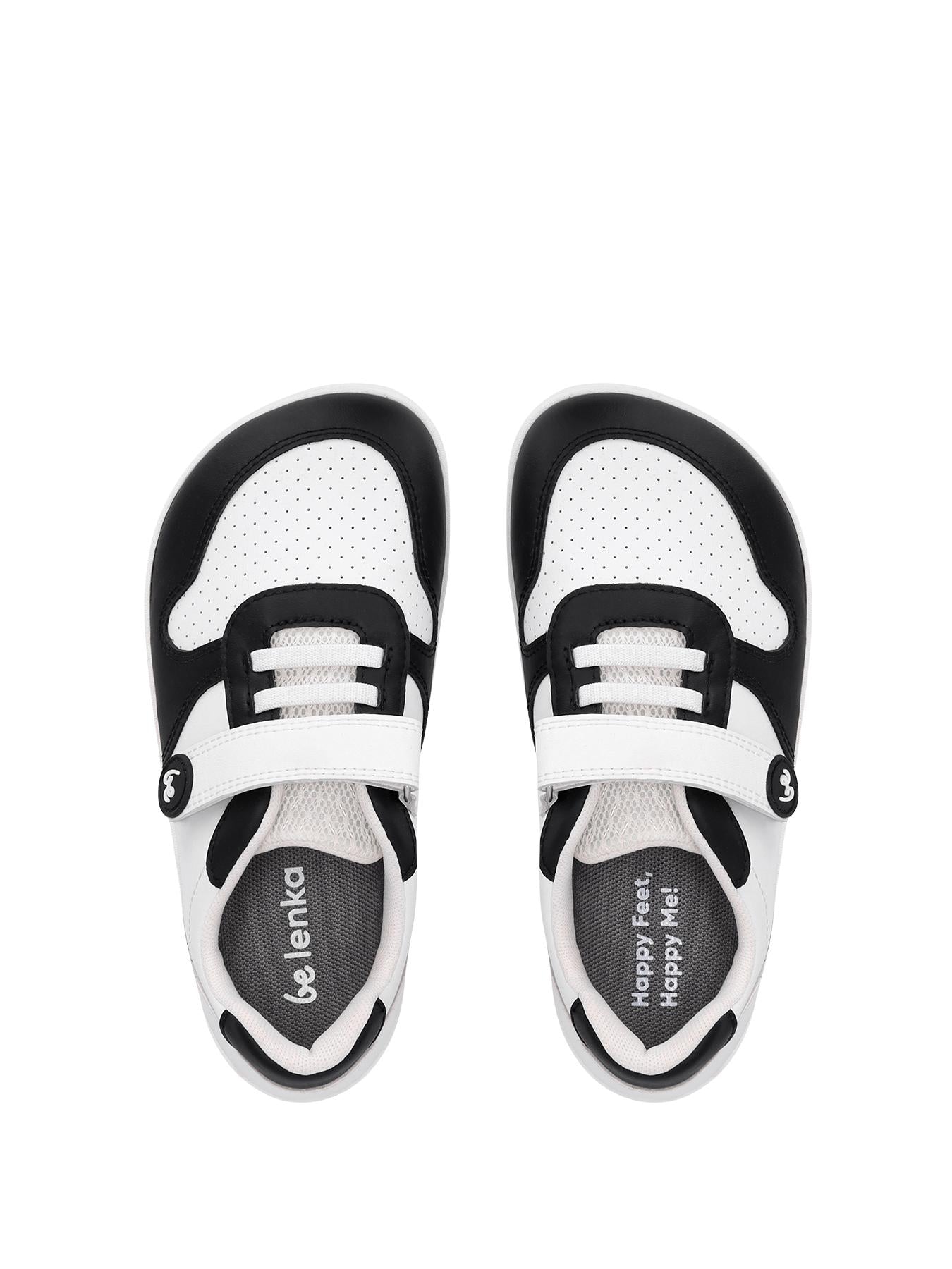 Be Lenka Kids - Scoot White & Black - Zapatillas Barefoot - Cacles Barefoot