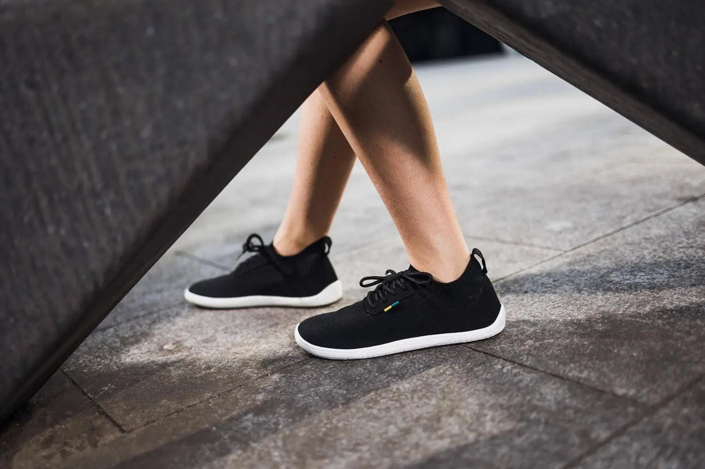 Be Lenka - Stride Black & White - Deportivas barefoot - Cacles Barefoot
