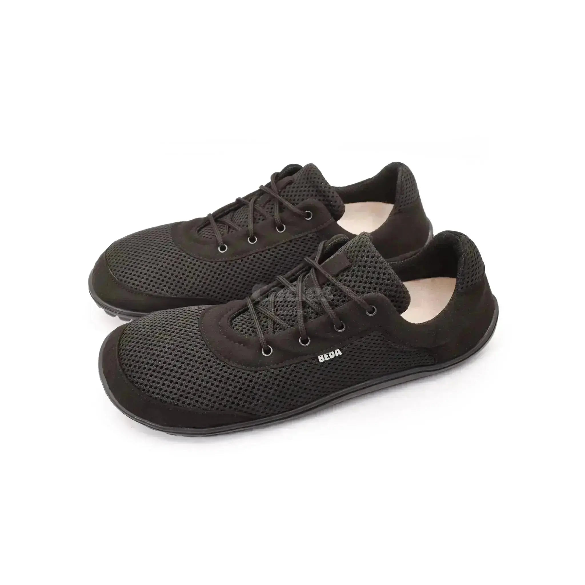 Beda - BF0002/SK black - Zapatillas Barefoot Veganas de Adulto Negras