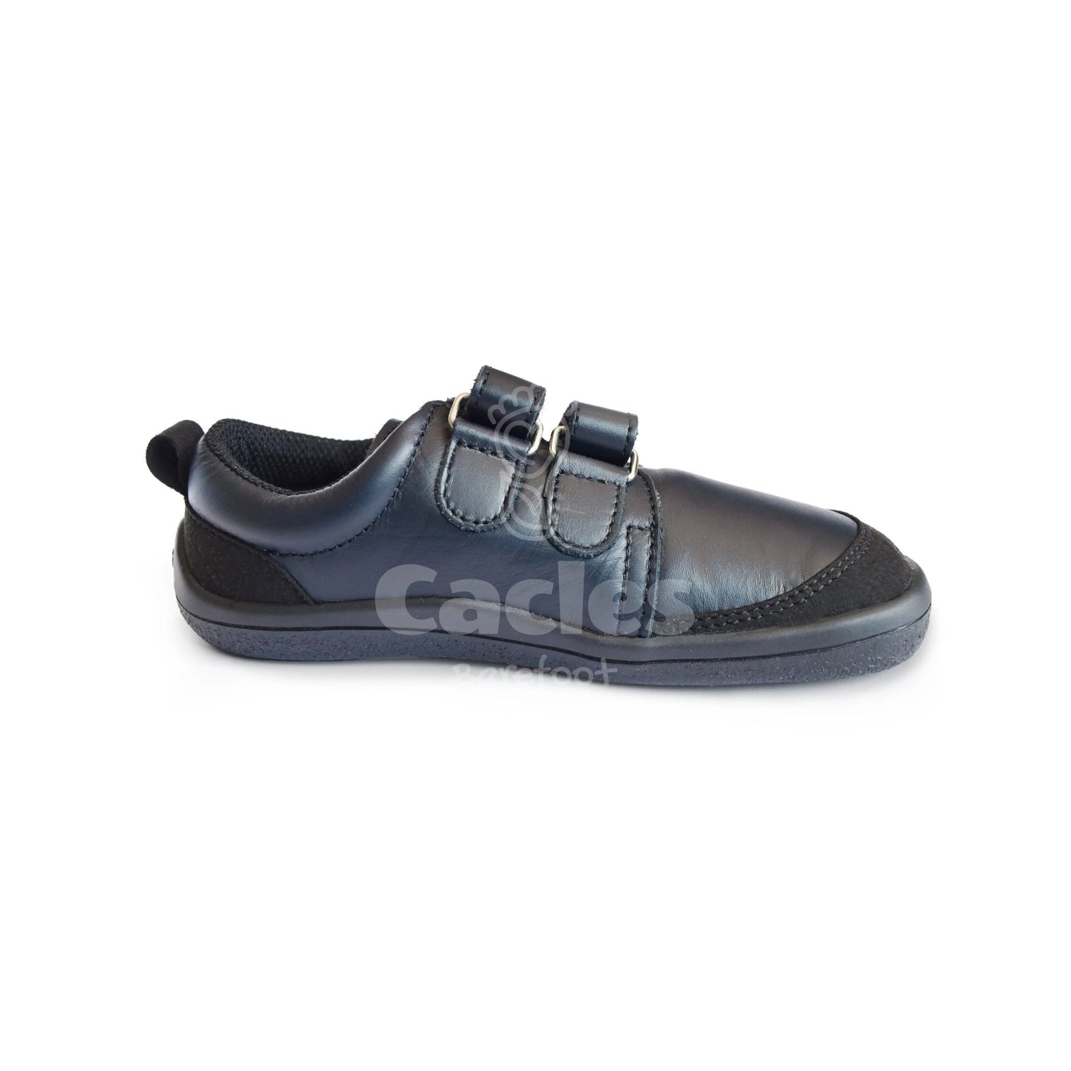Beda - zapatos colegiales barefoot - Just black - Cacles Barefoot