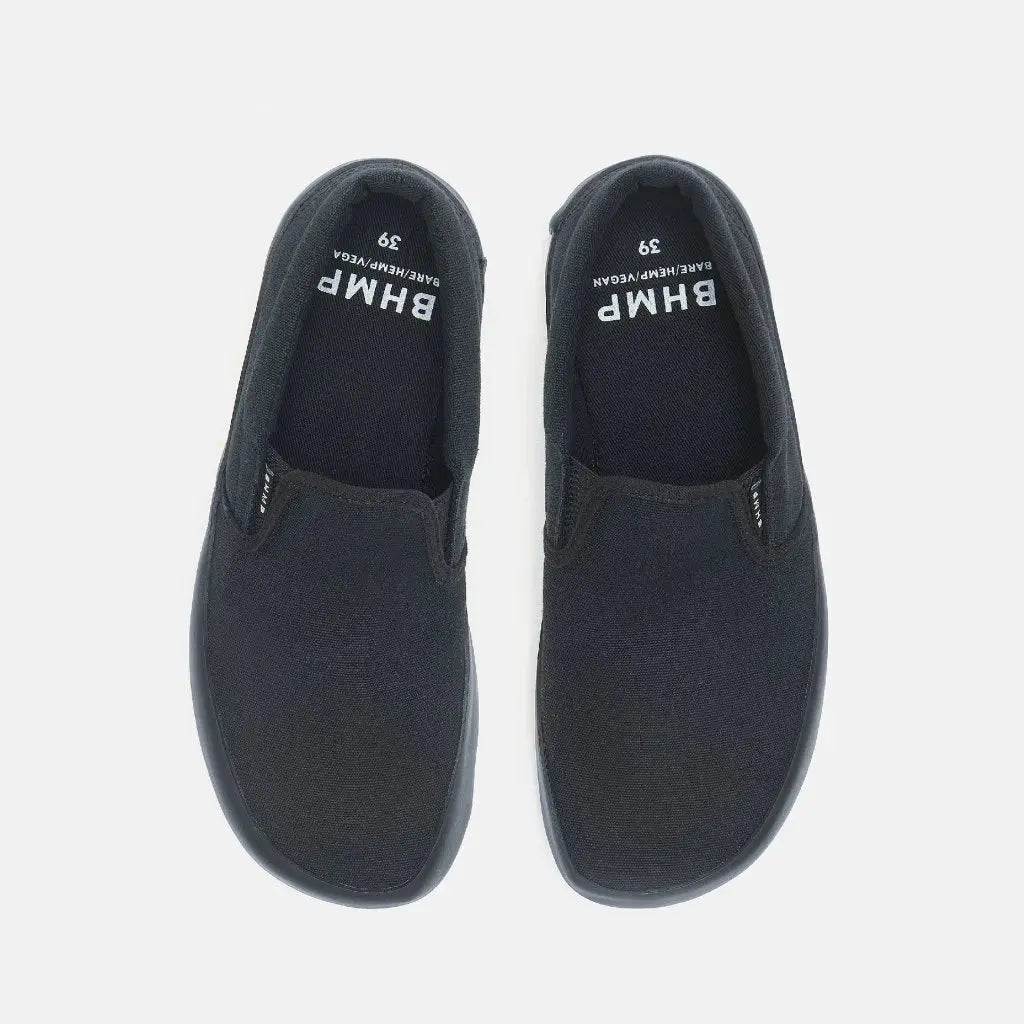 Bohempia – Vikla 2.0 Black & Black - Slip ons barefoot negras