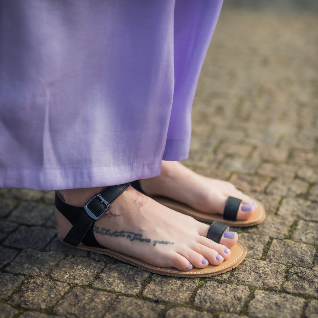 Angles Fashion - Aura Black - Sandalias barefoot