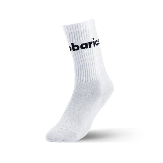 Barebarics - Calcetines Barefoot - Crew - White - Big logo
