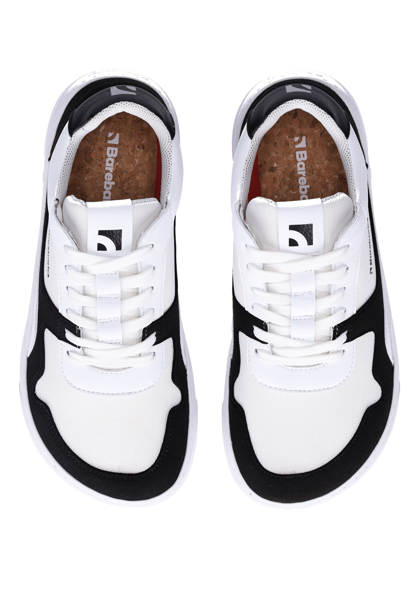 Barefoot Sneakers Barebarics - Zing - White & Black-Barebarics-Cacles Barefoot