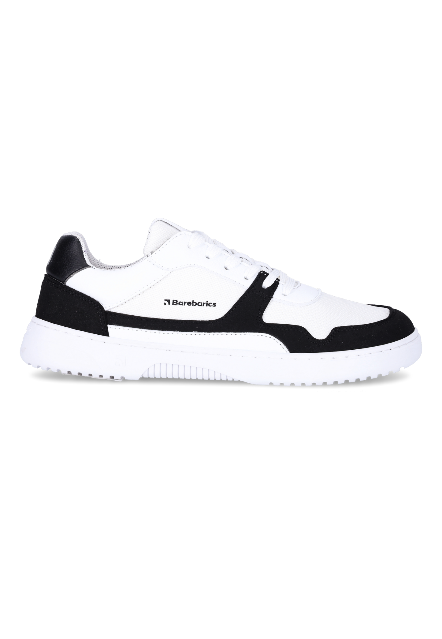 Barefoot Sneakers Barebarics - Zing - White & Black-Barebarics-Cacles Barefoot