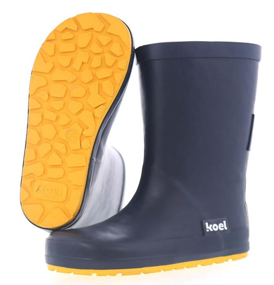 Koel4kids - botas de lluvia barefoot - navy-Koel4kids-Cacles Barefoot