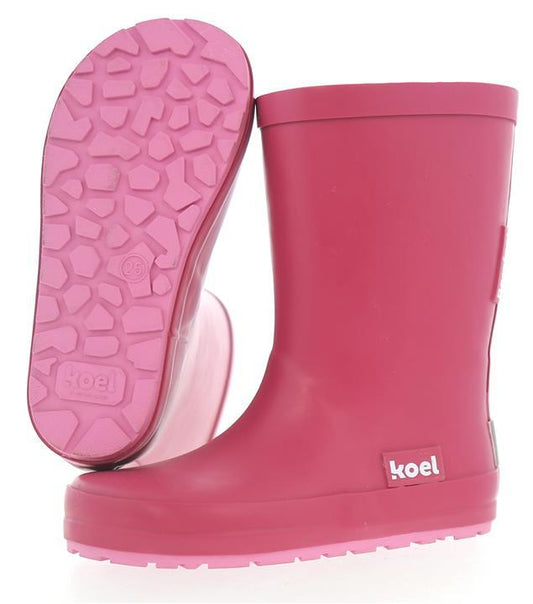 PREVENTA: Koel4kids - botas de lluvia barefoot - rosas-Koel4kids-Cacles Barefoot