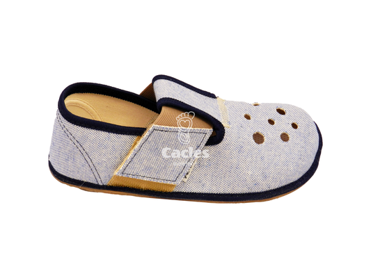 Pegres zapatillas algodón azul-Pegres-Cacles Barefoot