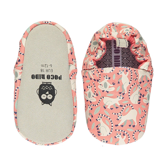 Poco Nido. Mini Shoes. Lemurs Pink Baby Shoes