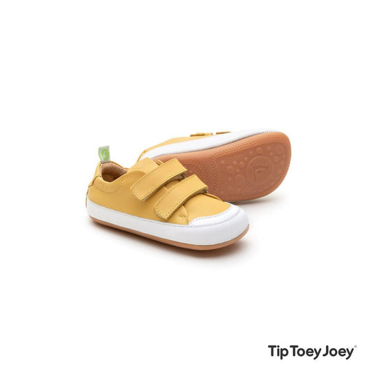 Tip Toey Joey - Bossy - Amarillo / Blanco-Tip Toey Joey-Cacles Barefoot