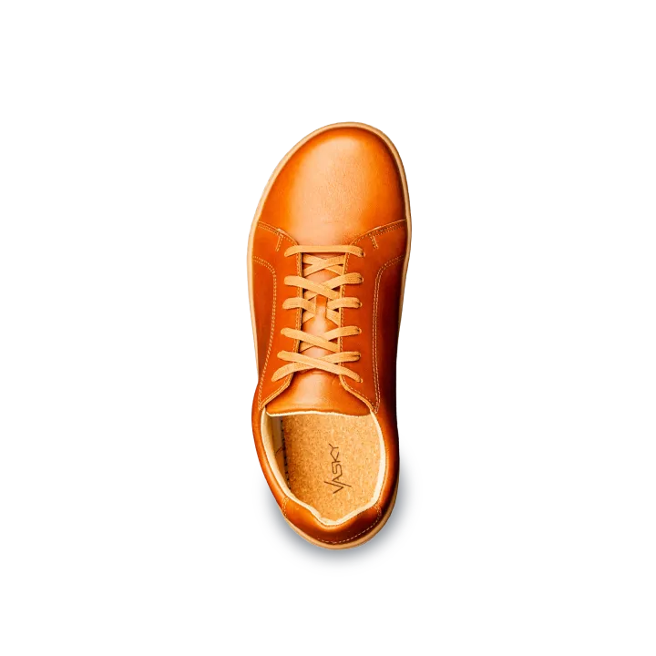 Vasky - Glory Cognac - Sneakers barefoot casual-Vasky-Cacles Barefoot-Tienda de calzado barefoot respetuoso minimalista