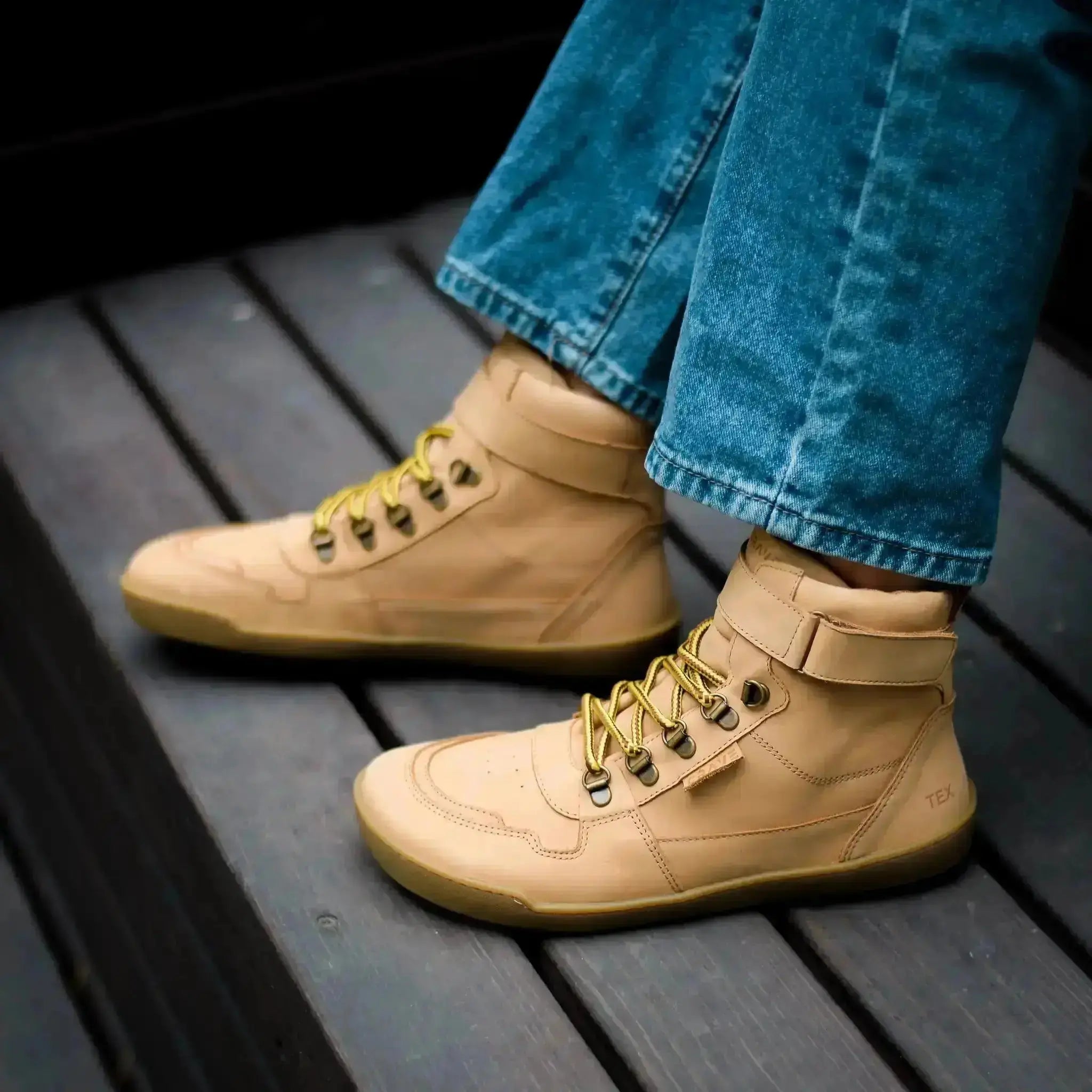 Crave - Glasgow 2.0 Cognac - botas barefoot con membrana