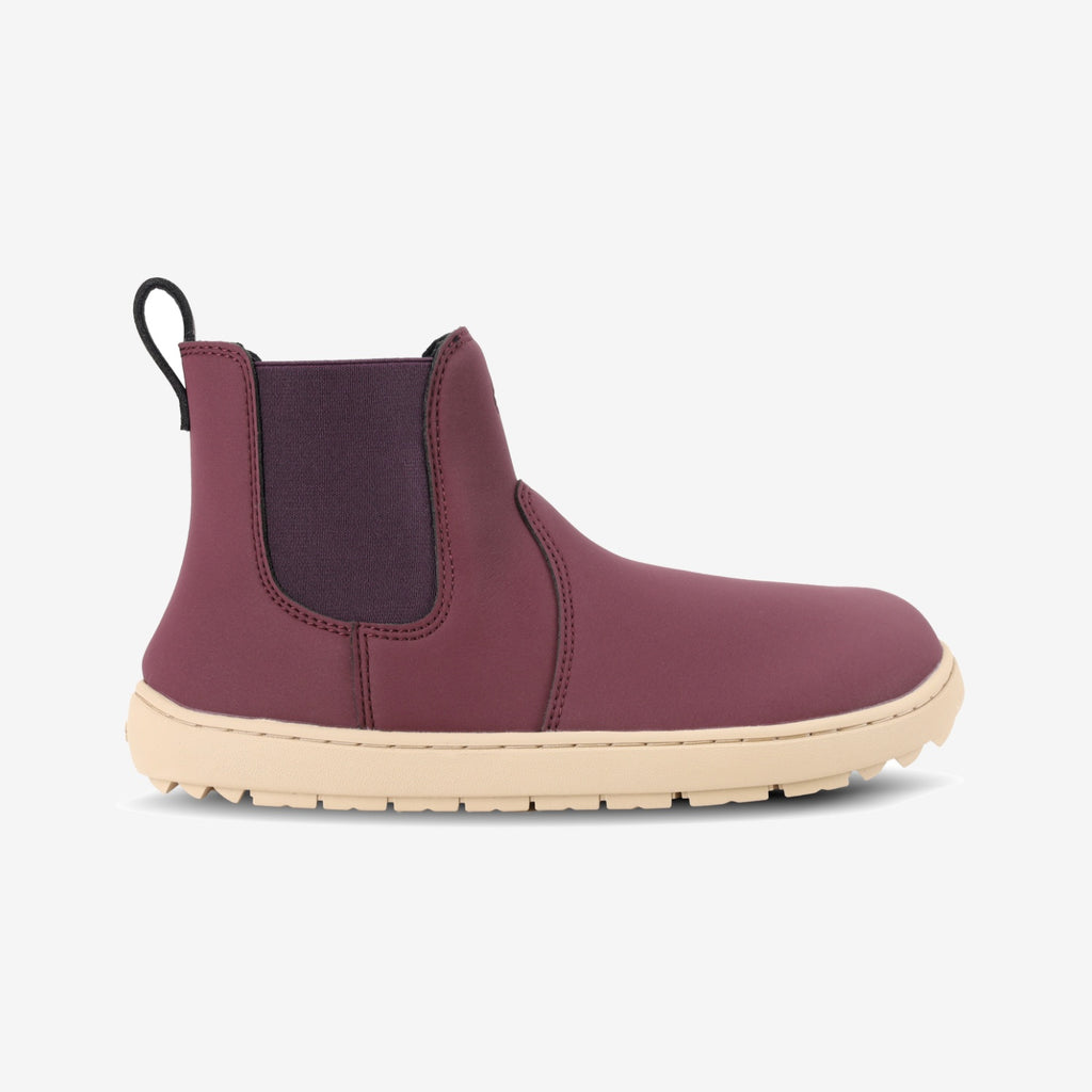 Be Lenka Kids – Halla Junior Burgundy - Botines Chelsea barefoot