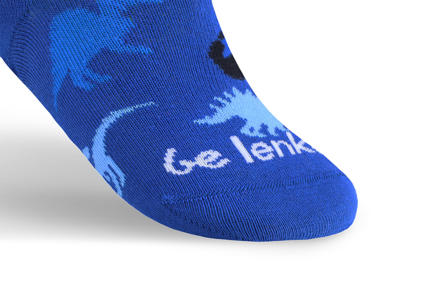 Barefoot calcetines de niños Be Lenka Kids - Crew - Dino - Royal Blue