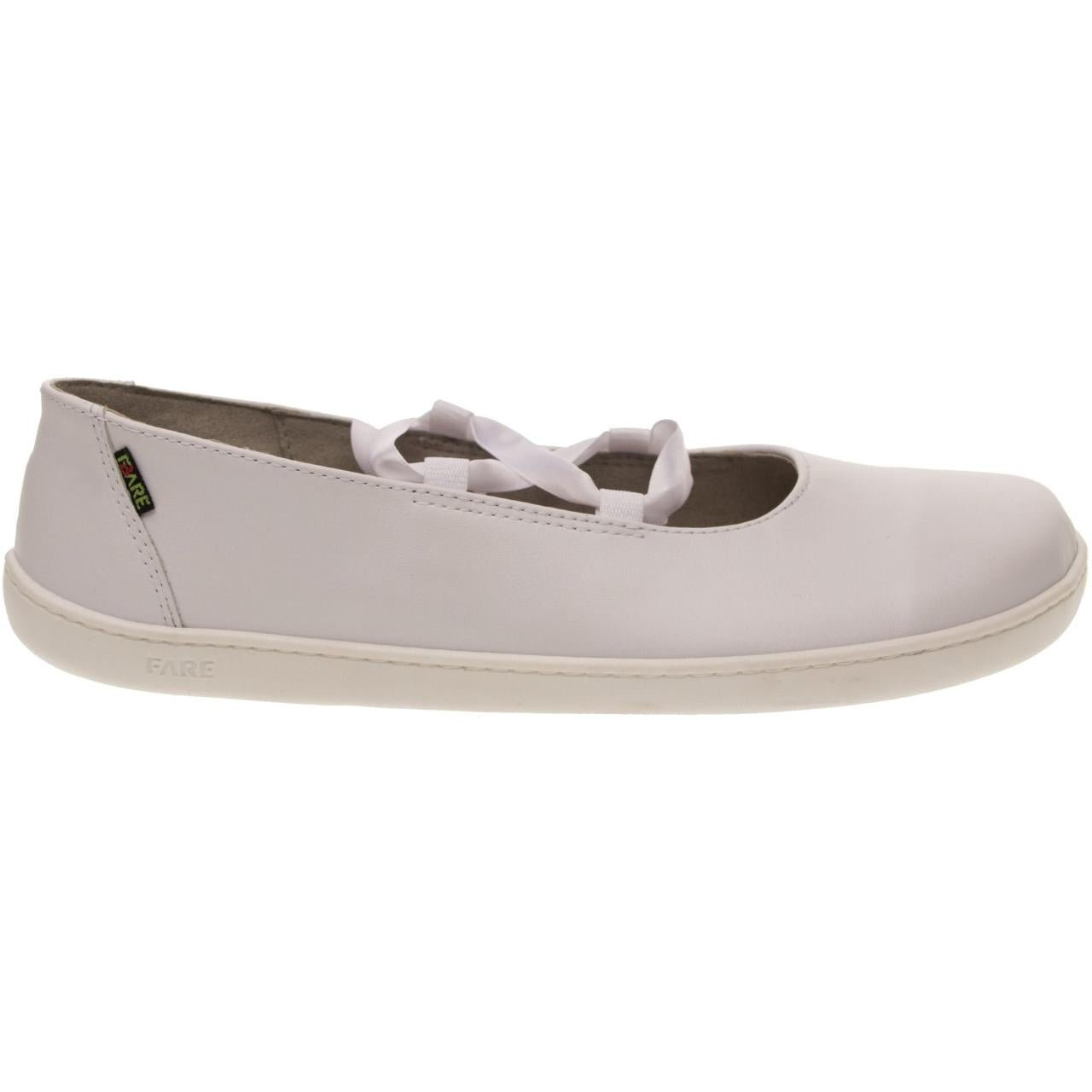 Fare Bare - Ballerinas Bianca White - Bailarinas barefoot cuero - Cacles Barefoot