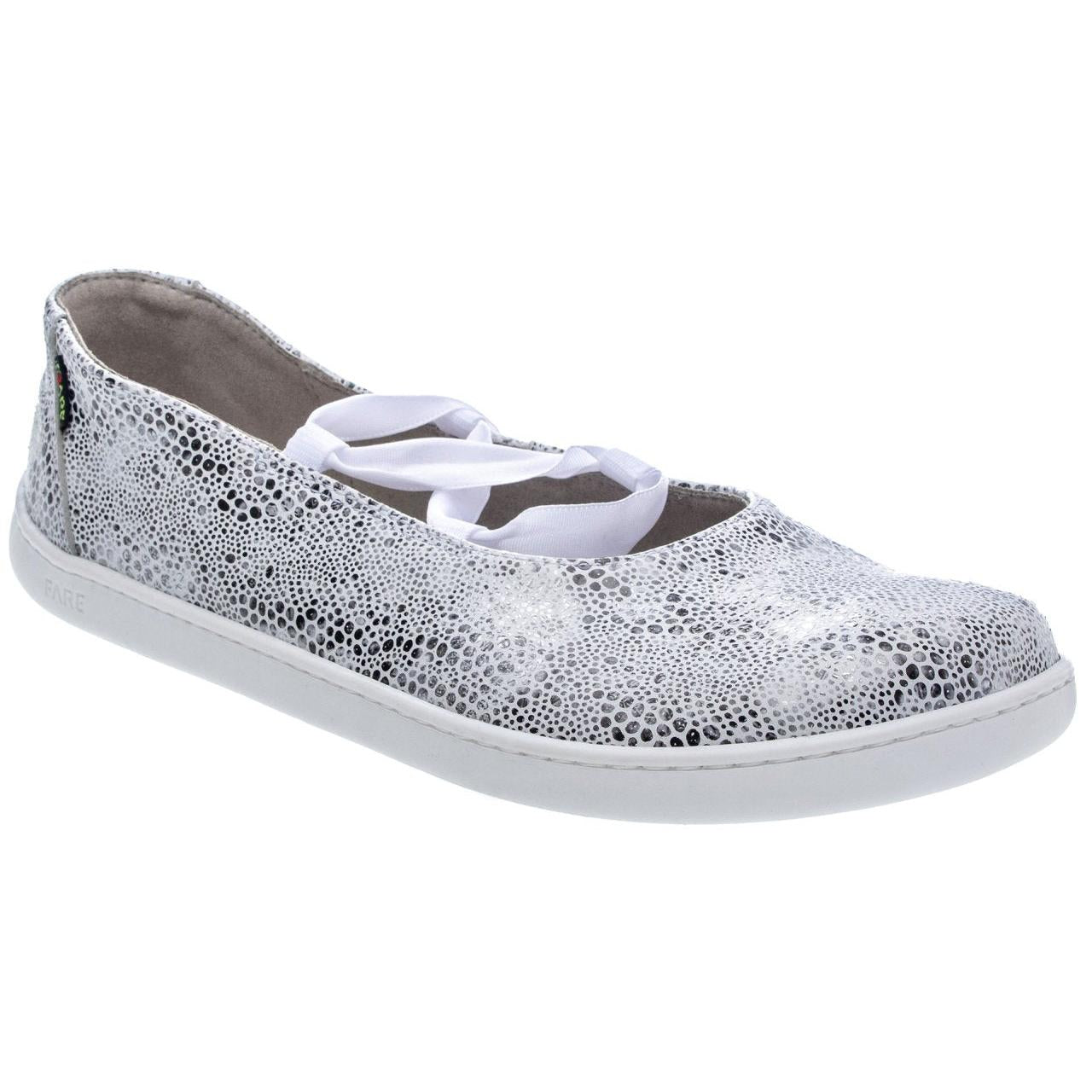 Fare Bare - Ballerinas White - Bailarinas barefoot cuero - Cacles Barefoot