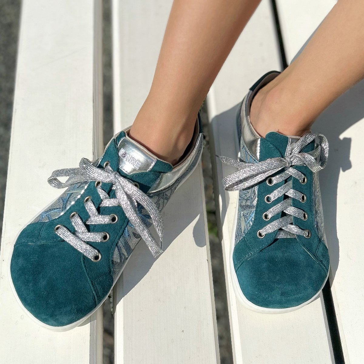 Fare Bare - Elegant Petrol B5712331 - Deportivas barefoot cuero - Cacles Barefoot