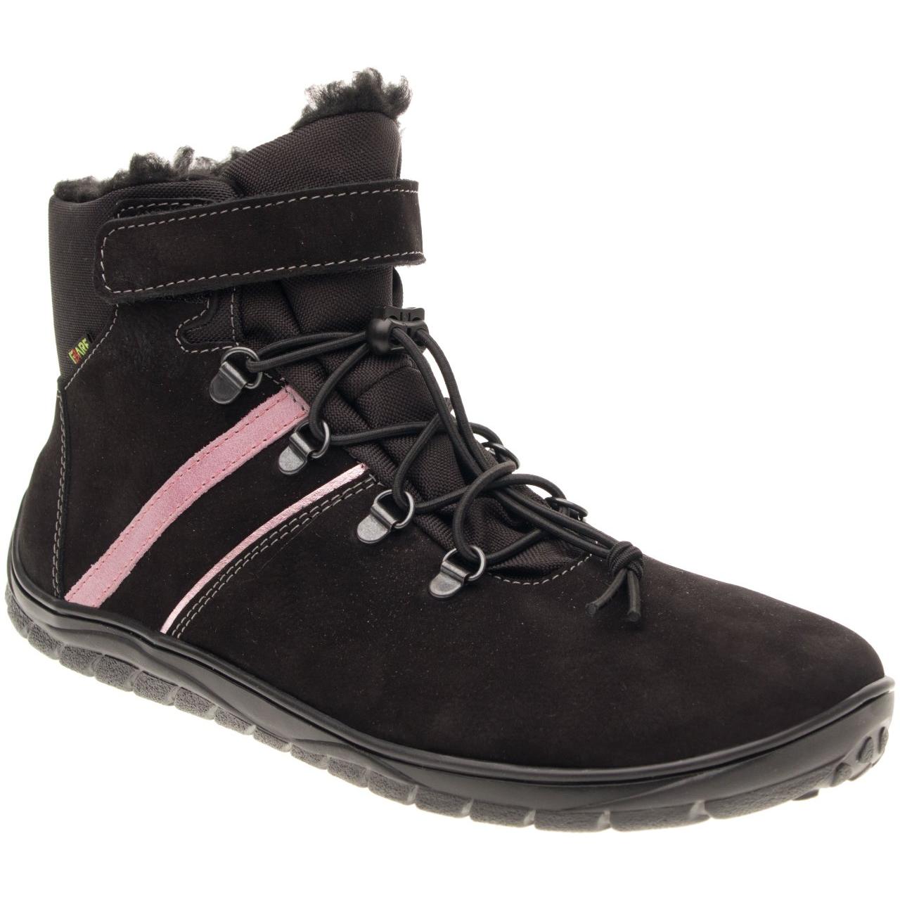 Fare Bare - Fjordky Winter Waterproof Black - Botines unisex con membrana y forro invernal - Cacles Barefoot