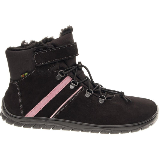 Fare Bare - Fjordky Winter Waterproof Black - Botines unisex con membrana y forro invernal - Cacles Barefoot