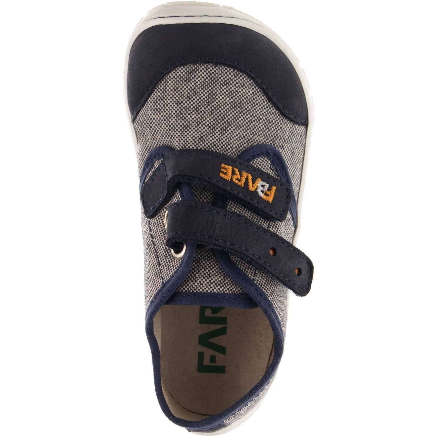 Fare Bare Kids - Serie A Navy & White - Lonetas barefoot - Cacles Barefoot
