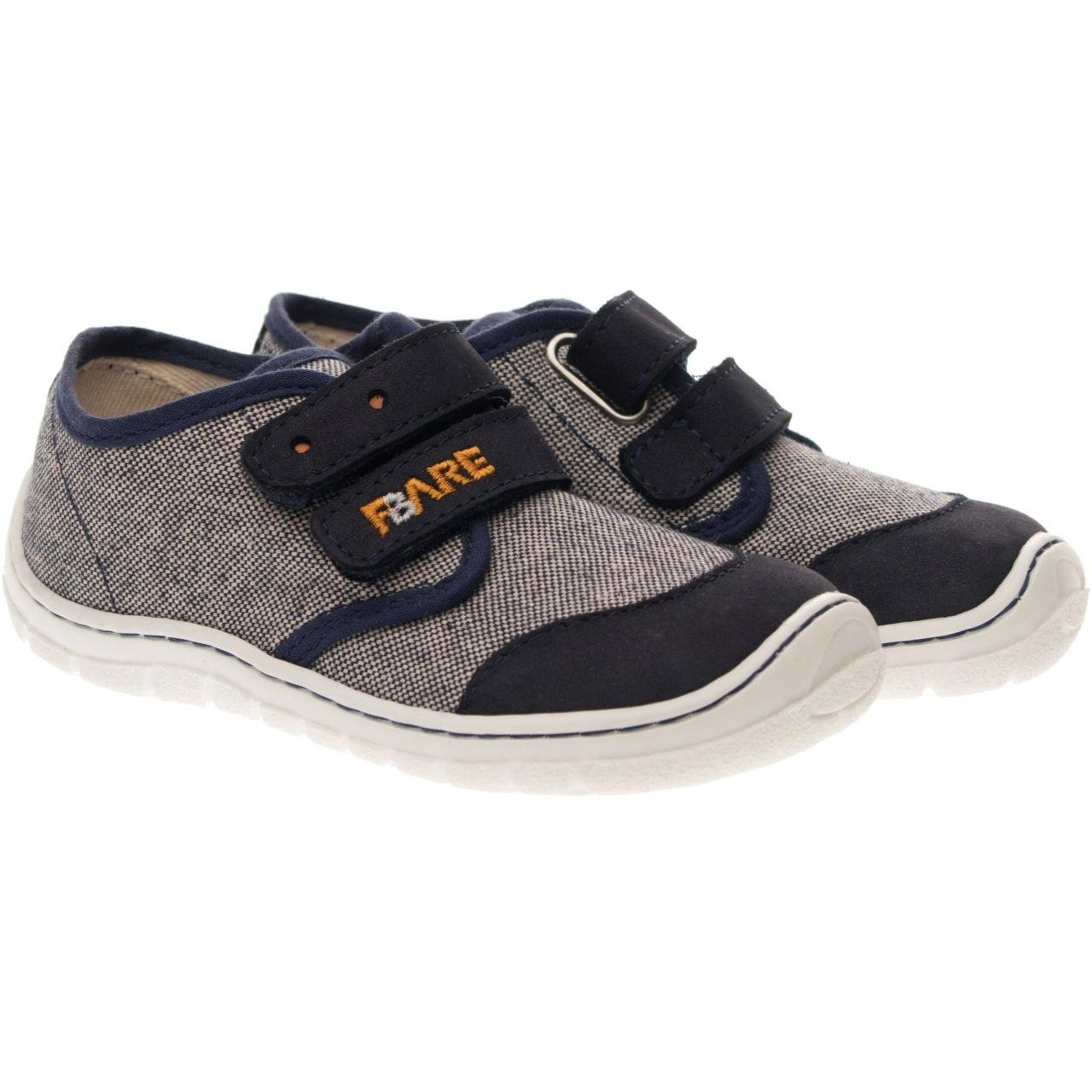 Fare Bare Kids - Serie A Navy & White - Lonetas barefoot - Cacles Barefoot