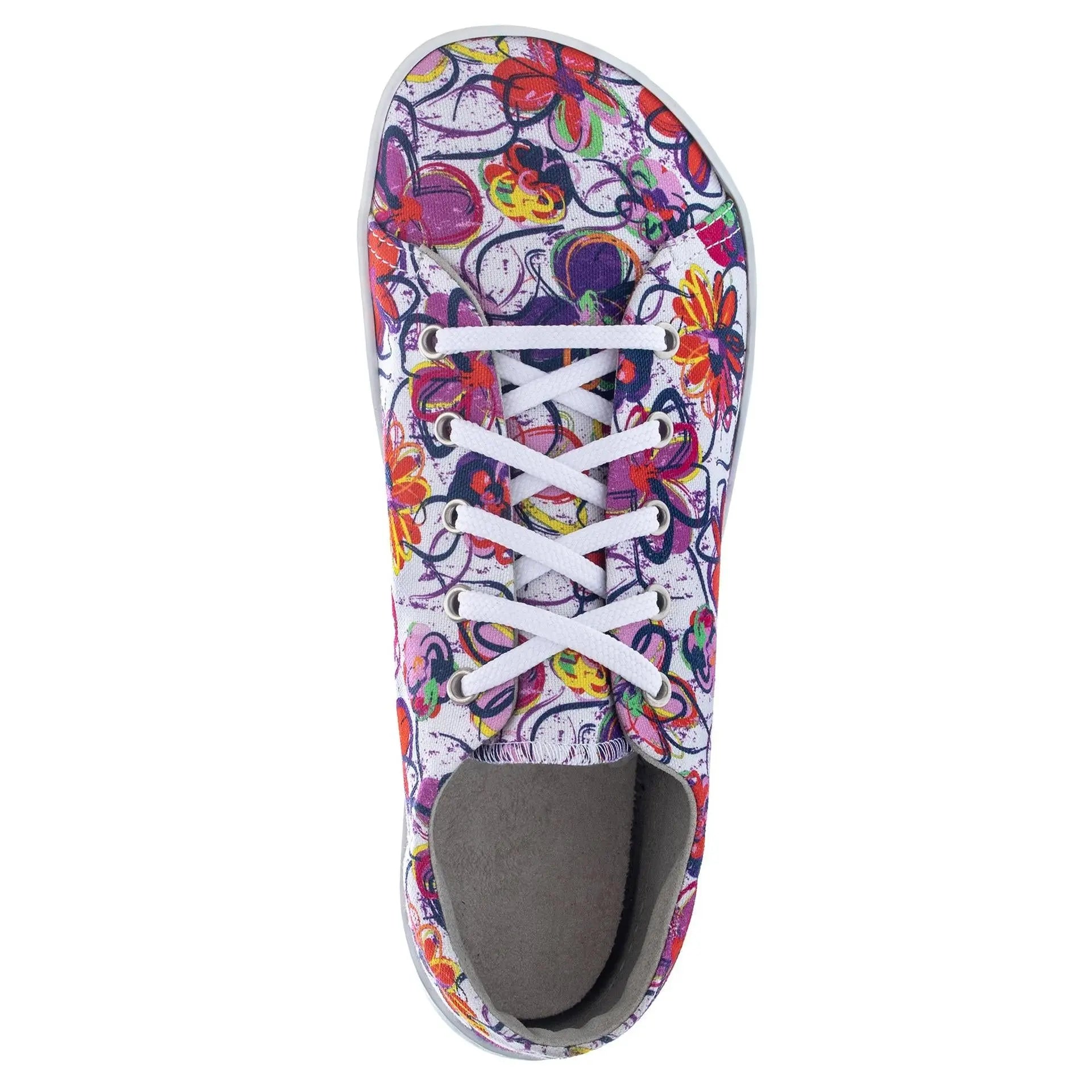 Fare Bare - Sicilky A5312451 Flores - Lonetas barefoot blancas con estampado de flores para mujer