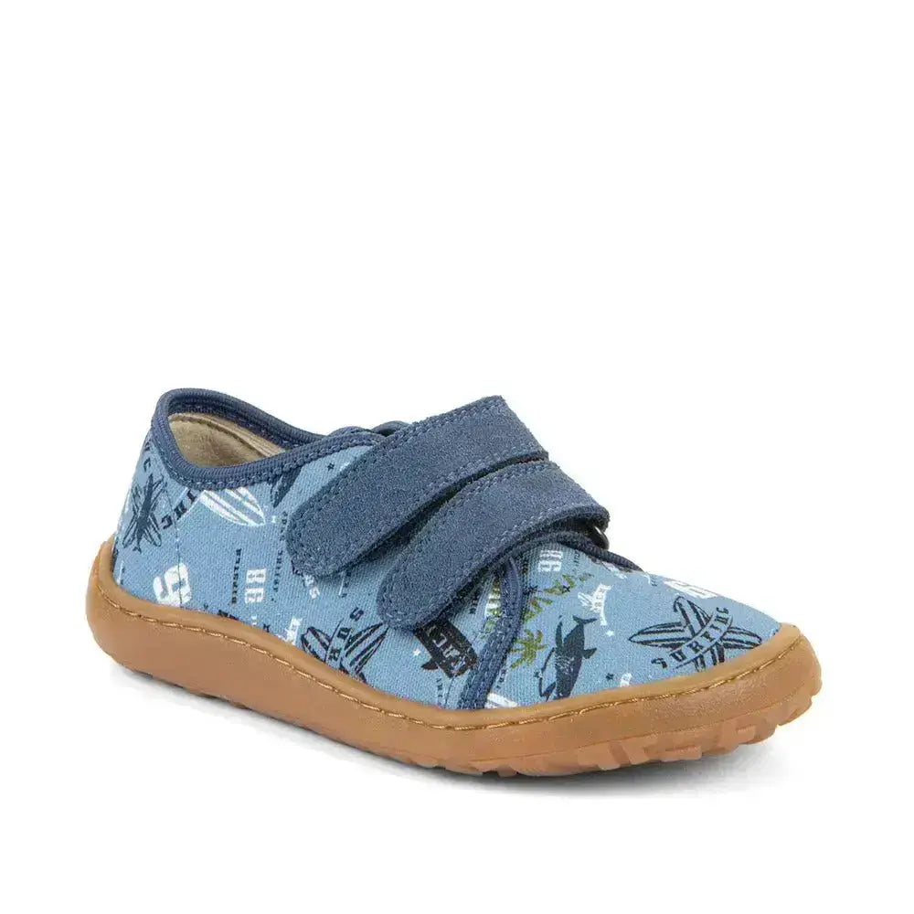 Froddo Barefoot - Barefoot Canvas Beach - Lonetas respetuosas infantiles con estampado de playa