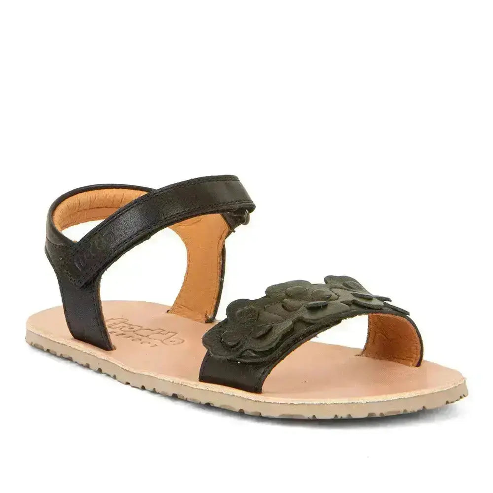 Froddo Barefoot - Sandales Flexy Flowers Noir