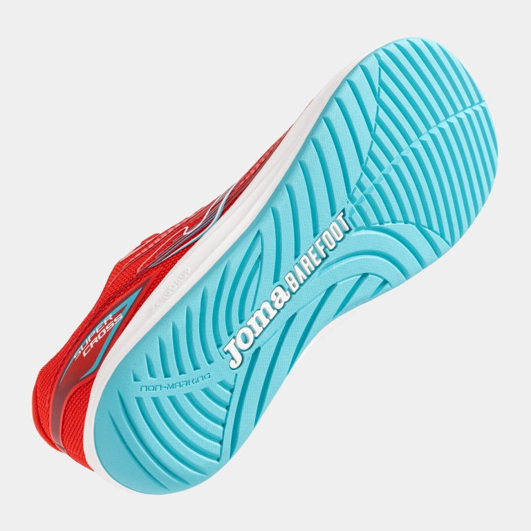 JOMA - Supercross Junior 2606 Rojo - Zapatillas barefoot de running para niños grandes