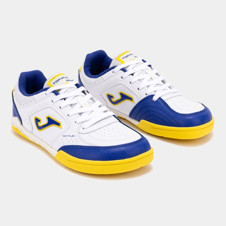 JOMA - Top Flex Junior Barefoot 2602 Blanco Indoor - Zapatillas barefoot de fútbol sala para niños grandes