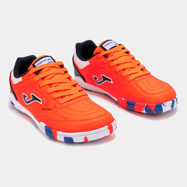 JOMA - Top Flex Junior Barefoot 2608 Naranja Indoor - Zapatillas barefoot de fútbol sala para niños grandes