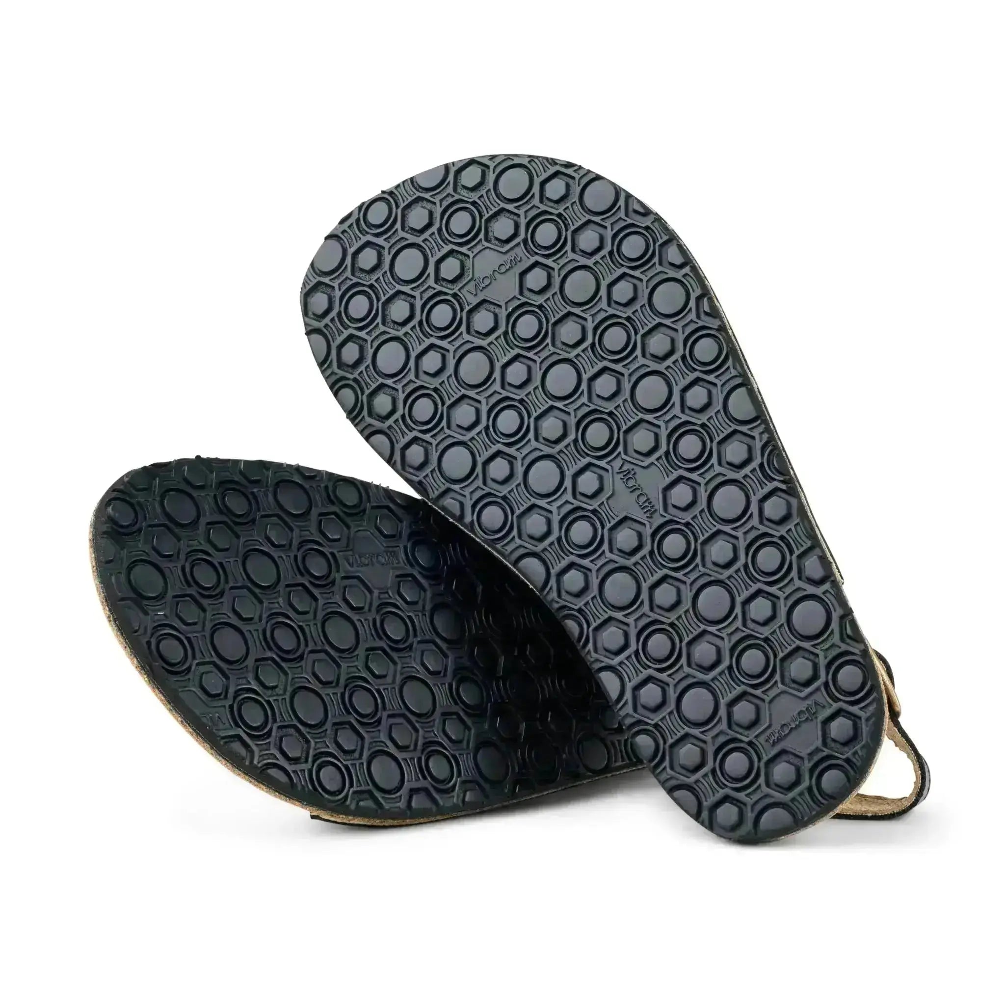 Koel - Ada Black - sandalias barefoot triple hebilla negras para mujer