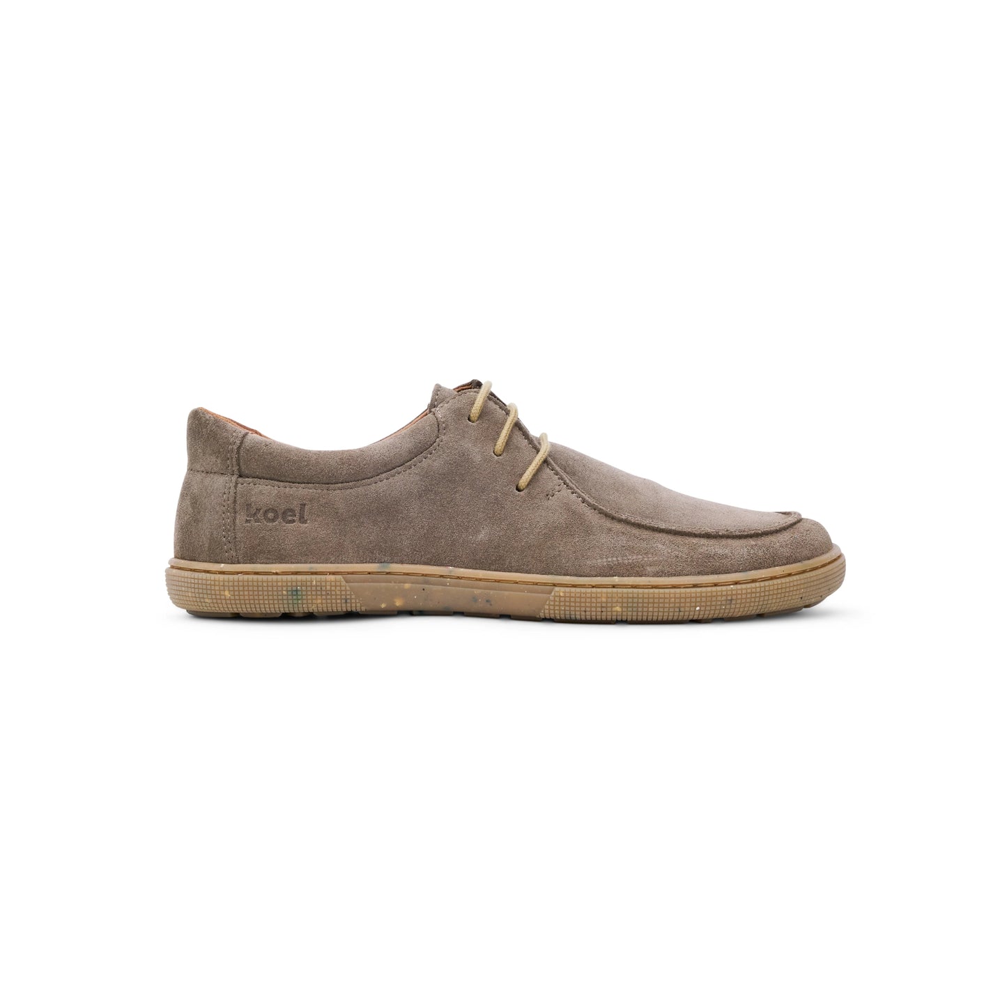 Koel - Fago Suede Taupe - Náuticos "Wallabee" barefoot - Cacles Barefoot