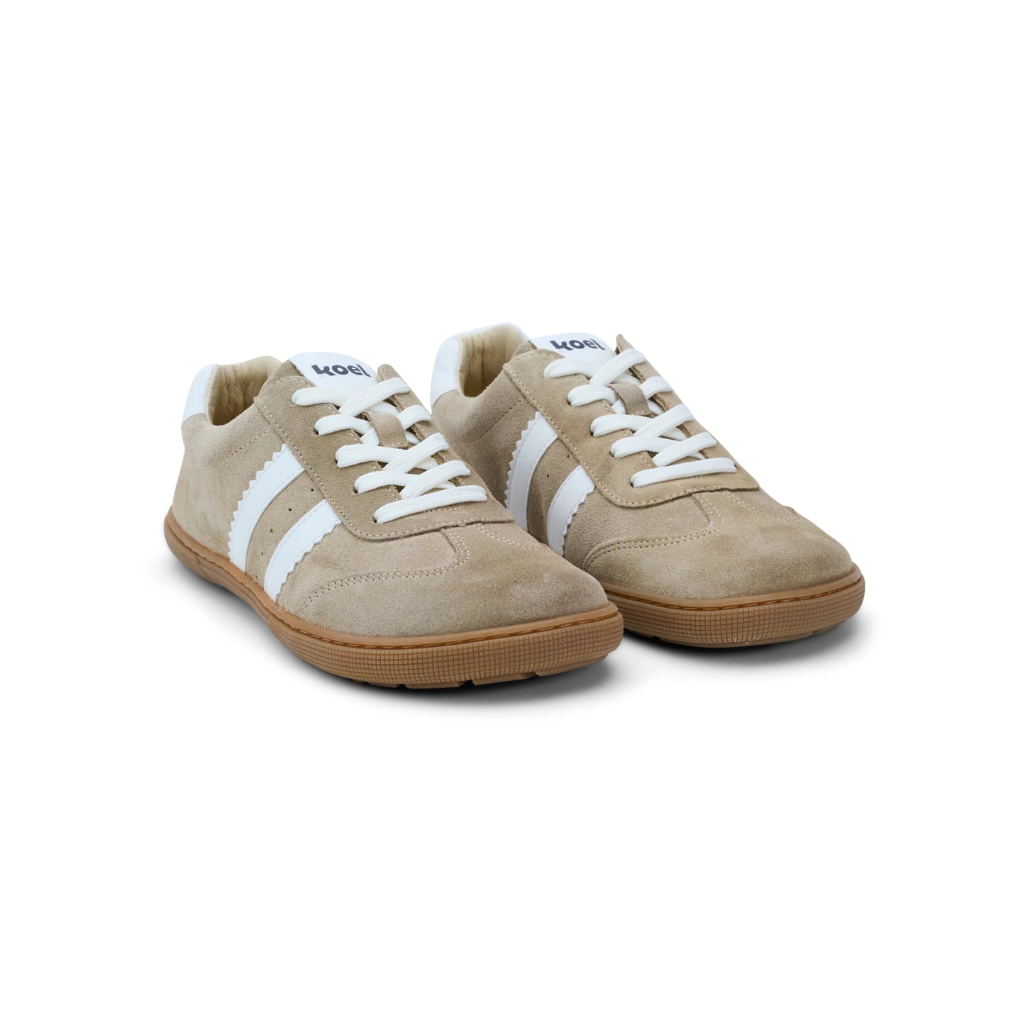Koel - Francie II Suede Beige - Casual Sneakers Barefoot - Cacles Barefoot