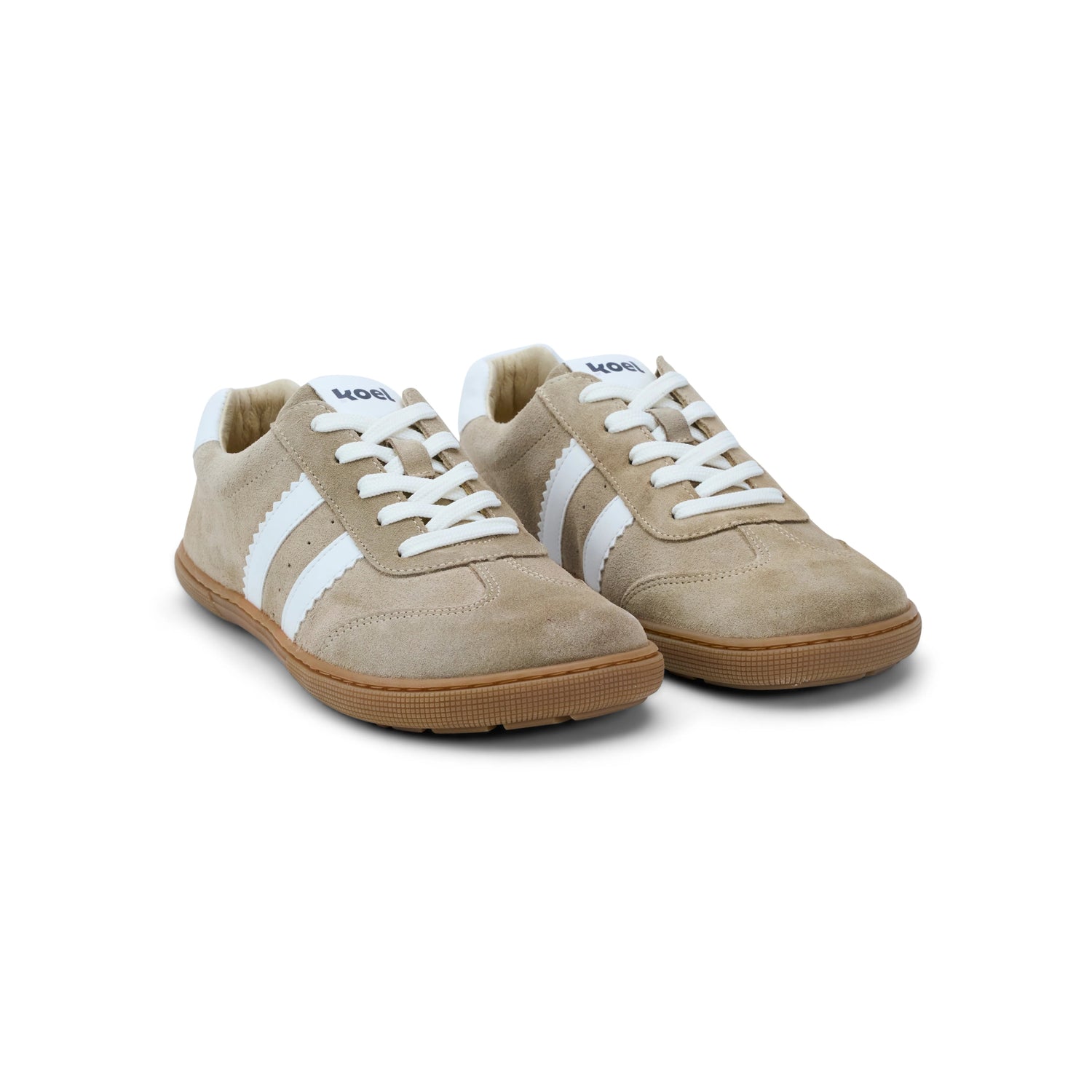Koel - Francie II Suede Beige - Casual Sneakers Barefoot - Cacles Barefoot