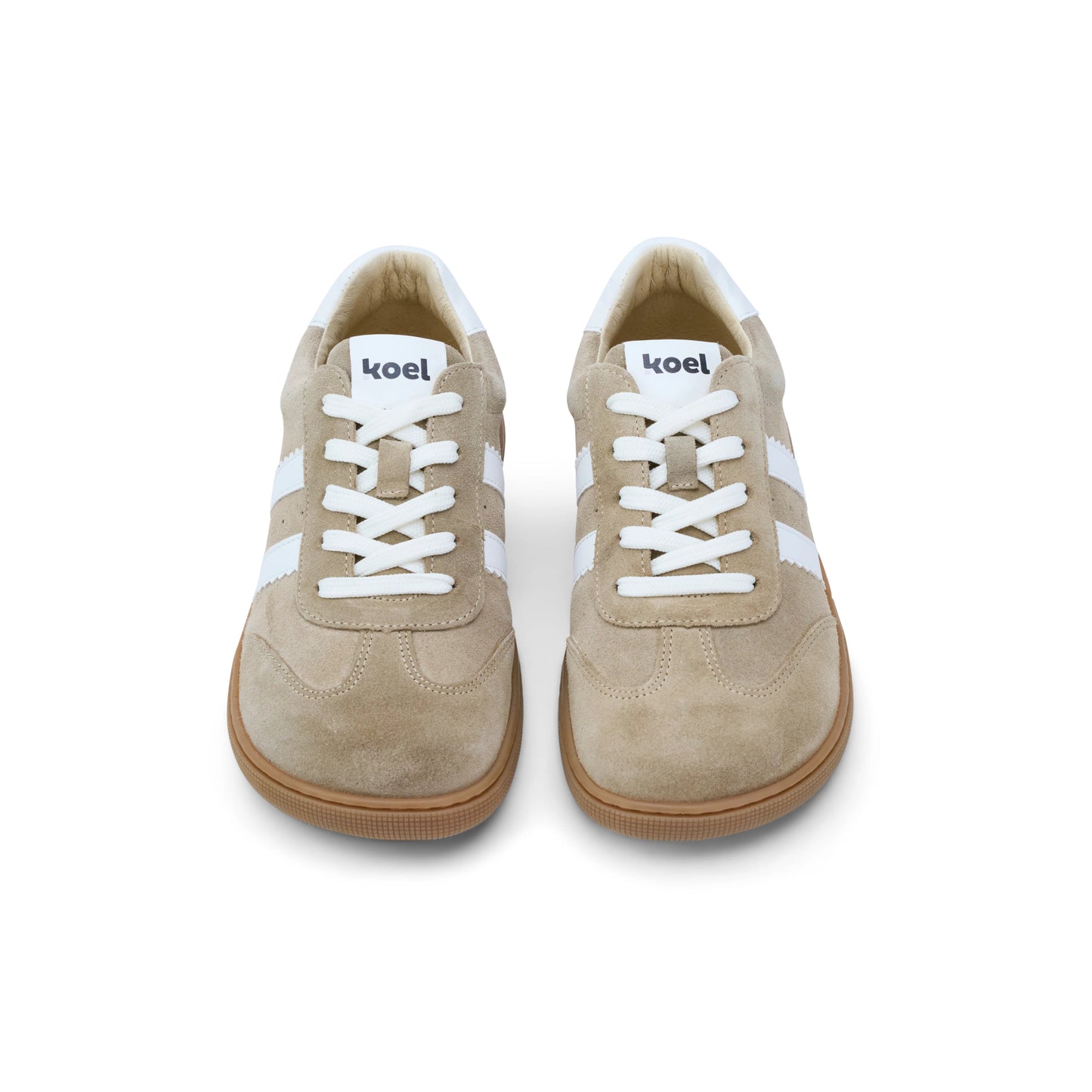 Koel - Francie II Suede Beige - Casual Sneakers Barefoot - Cacles Barefoot
