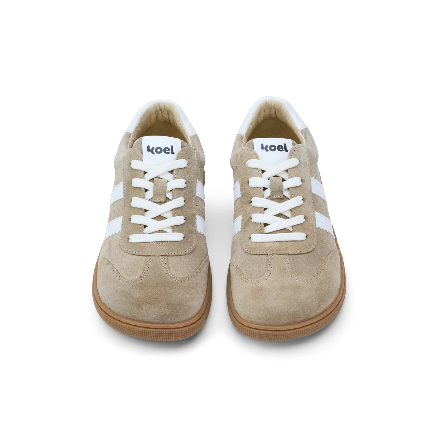 Koel - Francie II Suede Beige - Casual Sneakers Barefoot - Cacles Barefoot