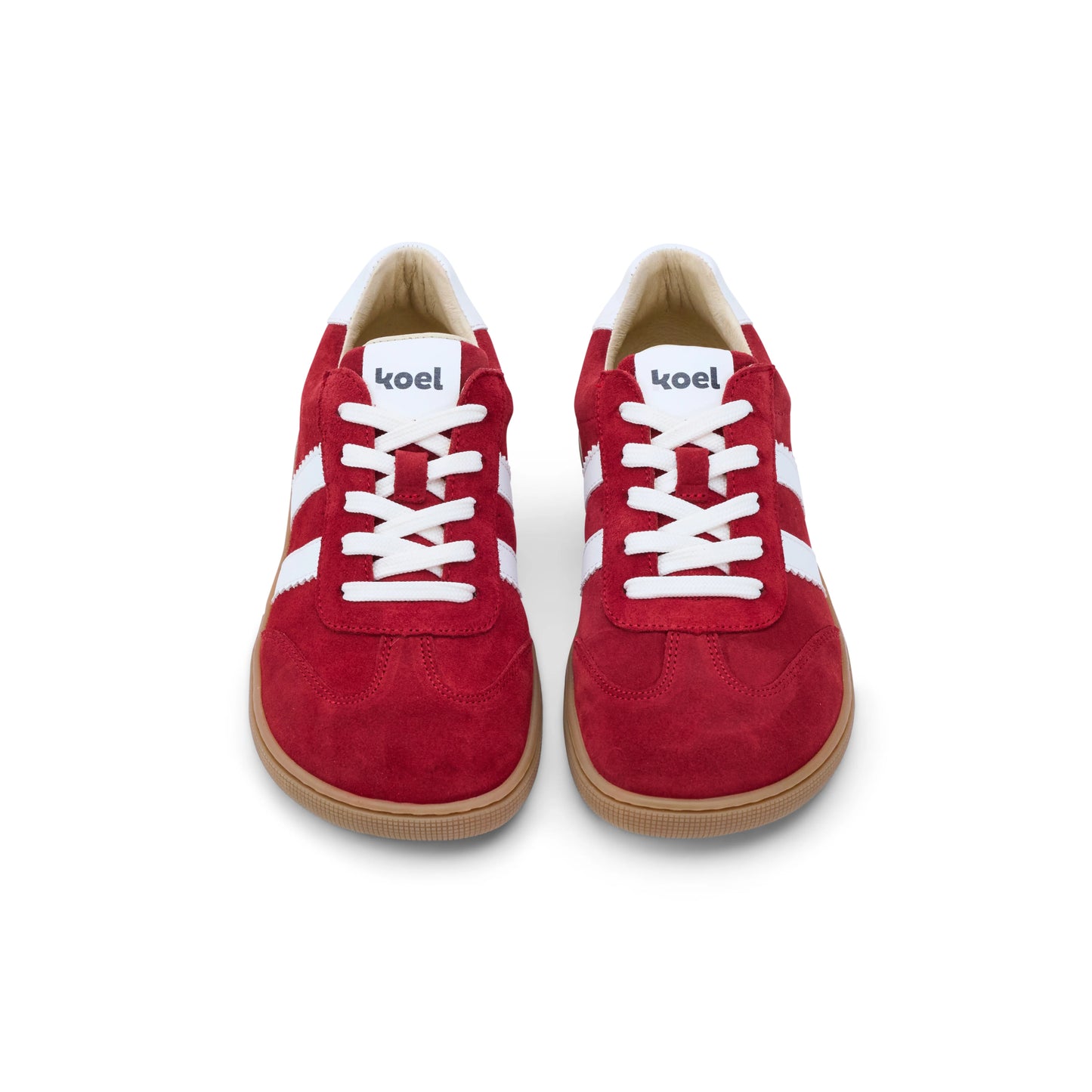 Koel - Francie II Suede Red - Casual Sneakers Barefoot - Cacles Barefoot